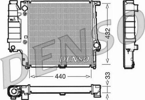 NPS DRM05038 - Радиатор, охлаждение двигателя autospares.lv