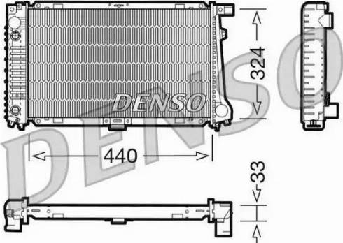 NPS DRM05033 - Радиатор, охлаждение двигателя autospares.lv