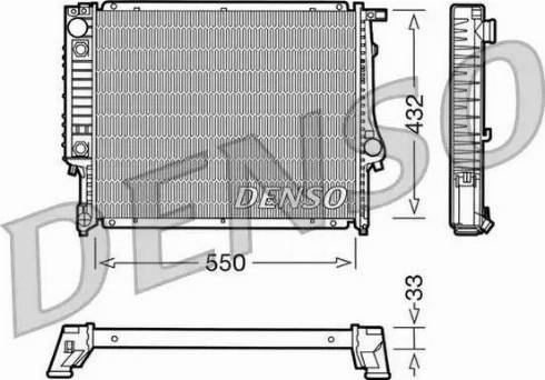 NPS DRM05020 - Радиатор, охлаждение двигателя autospares.lv