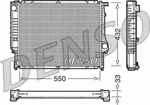 NPS DRM05023 - Радиатор, охлаждение двигателя autospares.lv