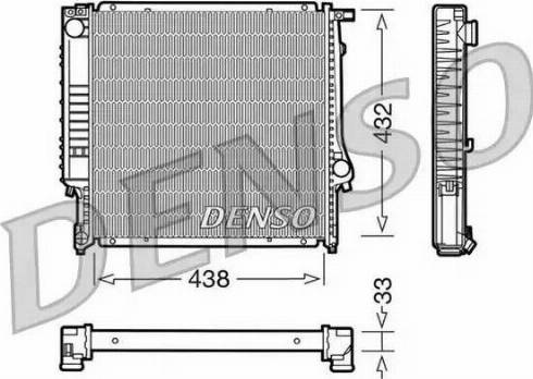 NPS DRM05022 - Радиатор, охлаждение двигателя autospares.lv