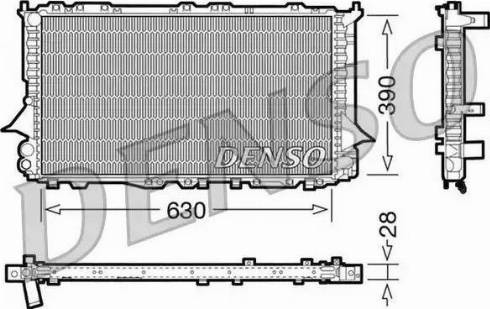 NPS DRM02005 - Радиатор, охлаждение двигателя autospares.lv