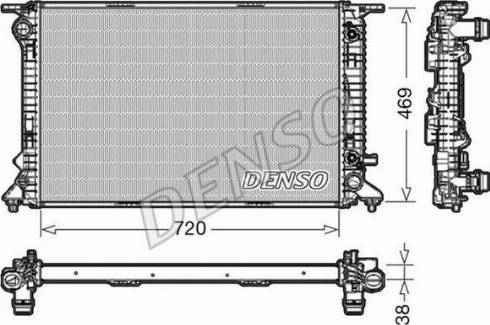 NPS DRM02023 - Радиатор, охлаждение двигателя autospares.lv