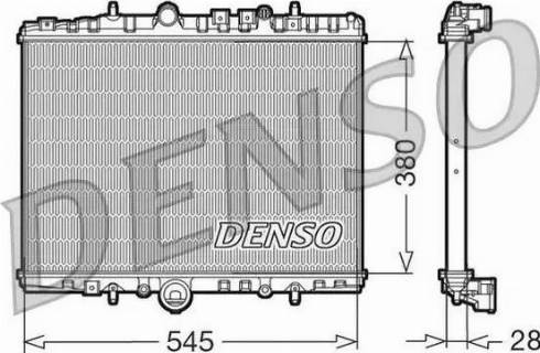 NPS DRM07056 - Радиатор, охлаждение двигателя autospares.lv