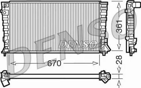 NPS DRM07020 - Радиатор, охлаждение двигателя autospares.lv