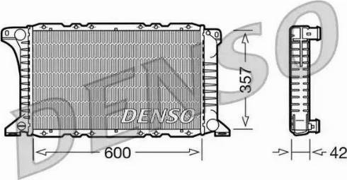 NPS DRM10090 - Радиатор, охлаждение двигателя autospares.lv