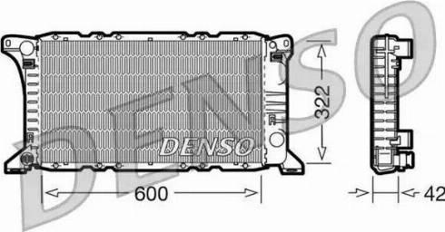 NPS DRM10091 - Радиатор, охлаждение двигателя autospares.lv