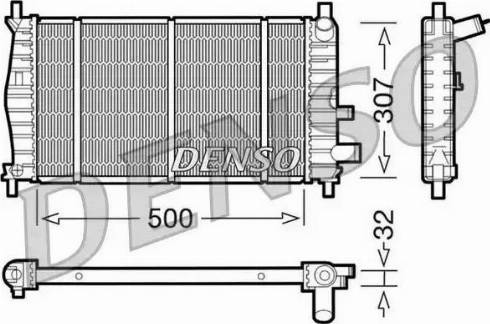 NPS DRM10042 - Радиатор, охлаждение двигателя autospares.lv