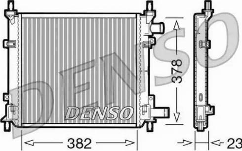 NPS DRM10060 - Радиатор, охлаждение двигателя autospares.lv