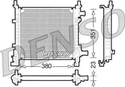 NPS DRM10061 - Радиатор, охлаждение двигателя autospares.lv