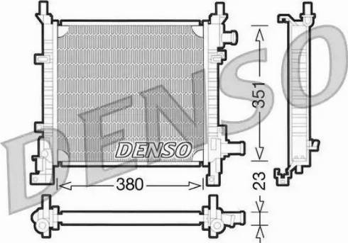 NPS DRM10061 - Радиатор, охлаждение двигателя autospares.lv