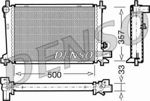 NPS DRM10039 - Радиатор, охлаждение двигателя autospares.lv