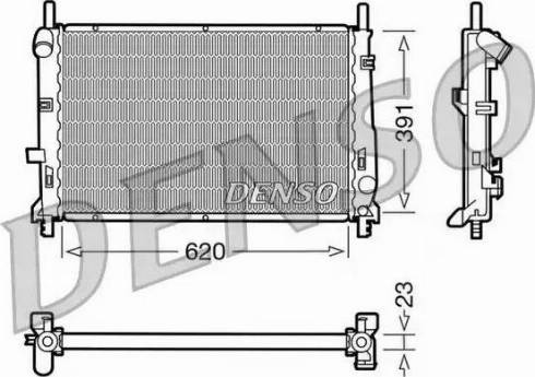 NPS DRM10070 - Радиатор, охлаждение двигателя autospares.lv