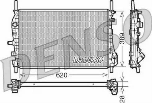 NPS DRM10073 - Радиатор, охлаждение двигателя autospares.lv