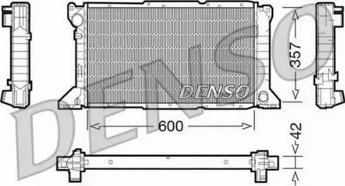 NPS DRM10100 - Радиатор, охлаждение двигателя autospares.lv