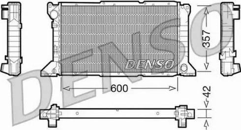 NPS DRM10100 - Радиатор, охлаждение двигателя autospares.lv