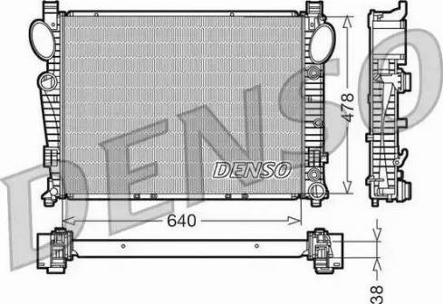 NPS DRM17094 - Радиатор, охлаждение двигателя autospares.lv