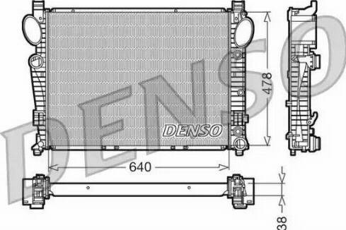 NPS DRM17095 - Радиатор, охлаждение двигателя autospares.lv