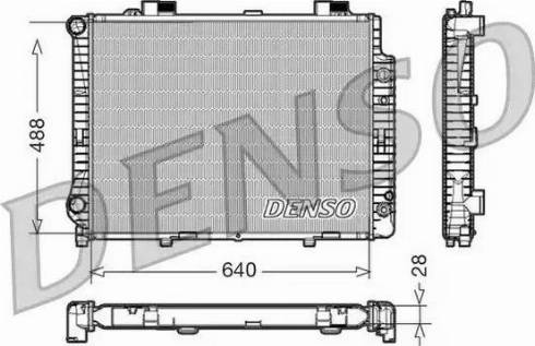 NPS DRM17041 - Радиатор, охлаждение двигателя autospares.lv