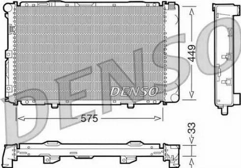 NPS DRM17066 - Радиатор, охлаждение двигателя autospares.lv