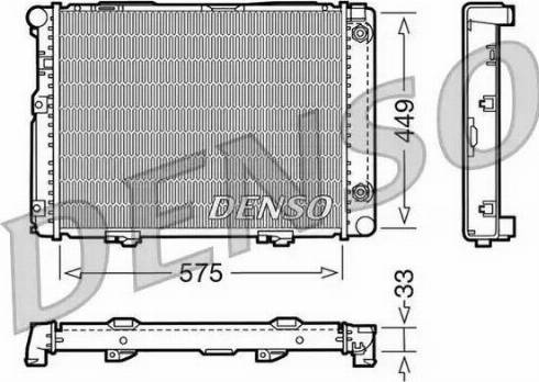 NPS DRM17061 - Радиатор, охлаждение двигателя autospares.lv