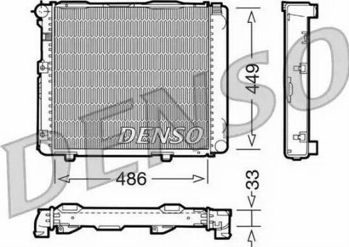 NPS DRM17068 - Радиатор, охлаждение двигателя autospares.lv