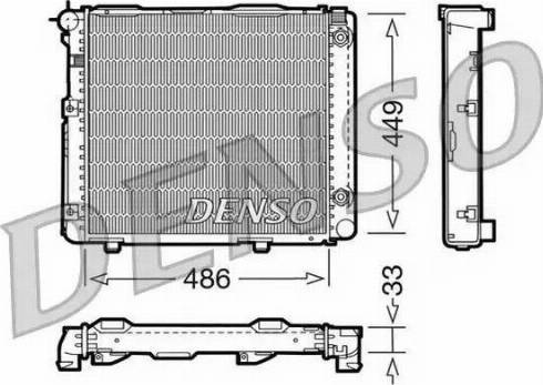 NPS DRM17067 - Радиатор, охлаждение двигателя autospares.lv