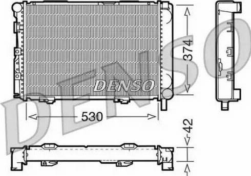 NPS DRM17025 - Радиатор, охлаждение двигателя autospares.lv