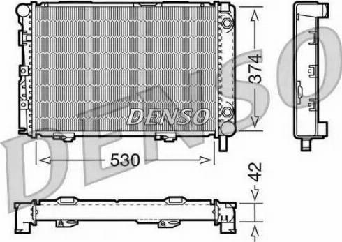 NPS DRM17026 - Радиатор, охлаждение двигателя autospares.lv