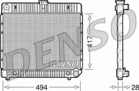 NPS DRM17021 - Радиатор, охлаждение двигателя autospares.lv