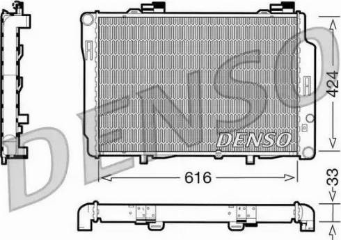 NPS DRM17070 - Радиатор, охлаждение двигателя autospares.lv