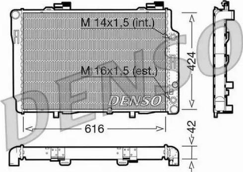 NPS DRM17073 - Радиатор, охлаждение двигателя autospares.lv