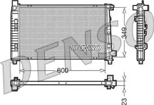 NPS DRM17100 - Радиатор, охлаждение двигателя autospares.lv