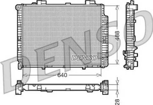 NPS DRM17101 - Радиатор, охлаждение двигателя autospares.lv