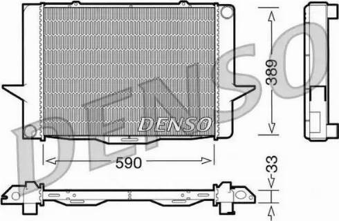 NPS DRM33040 - Радиатор, охлаждение двигателя autospares.lv