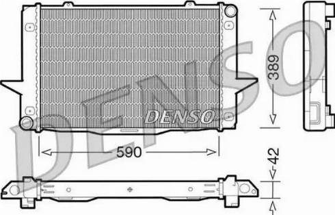 NPS DRM33043 - Радиатор, охлаждение двигателя autospares.lv