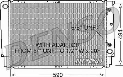 NPS DRM33054 - Радиатор, охлаждение двигателя autospares.lv