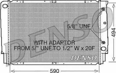 NPS DRM33054 - Радиатор, охлаждение двигателя autospares.lv