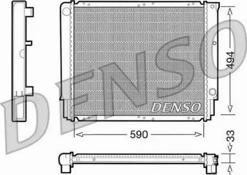 NPS DRM33050 - Радиатор, охлаждение двигателя autospares.lv