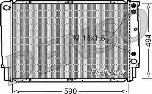 NPS DRM33053 - Радиатор, охлаждение двигателя autospares.lv