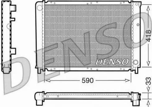 NPS DRM33031 - Радиатор, охлаждение двигателя autospares.lv