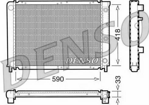 NPS DRM33032 - Радиатор, охлаждение двигателя autospares.lv