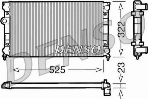 NPS DRM32006 - Радиатор, охлаждение двигателя autospares.lv