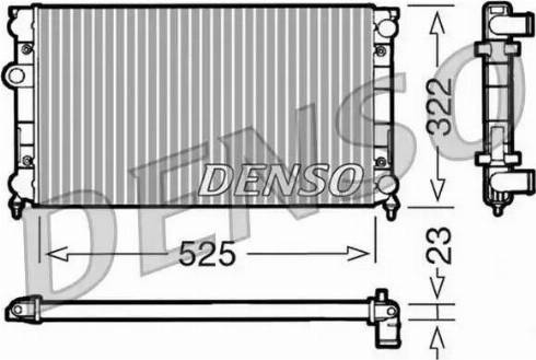 NPS DRM32006 - Радиатор, охлаждение двигателя autospares.lv