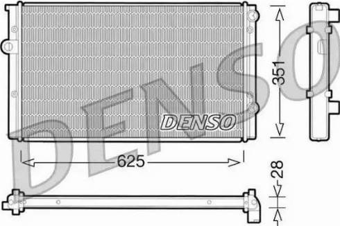 NPS DRM32008 - Радиатор, охлаждение двигателя autospares.lv