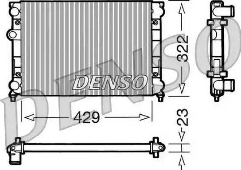 NPS DRM32007 - Радиатор, охлаждение двигателя autospares.lv