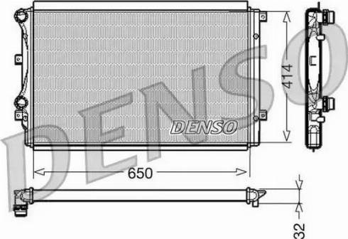 NPS DRM32015 - Радиатор, охлаждение двигателя autospares.lv