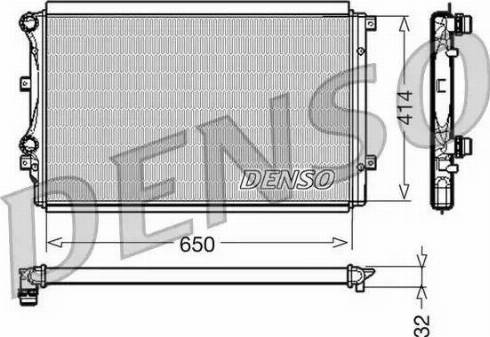 NPS DRM32015 - Радиатор, охлаждение двигателя autospares.lv