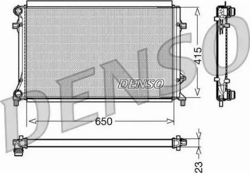 NPS DRM32018 - Радиатор, охлаждение двигателя autospares.lv