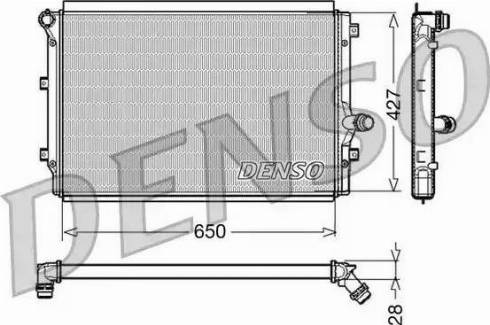 NPS DRM32017 - Радиатор, охлаждение двигателя autospares.lv